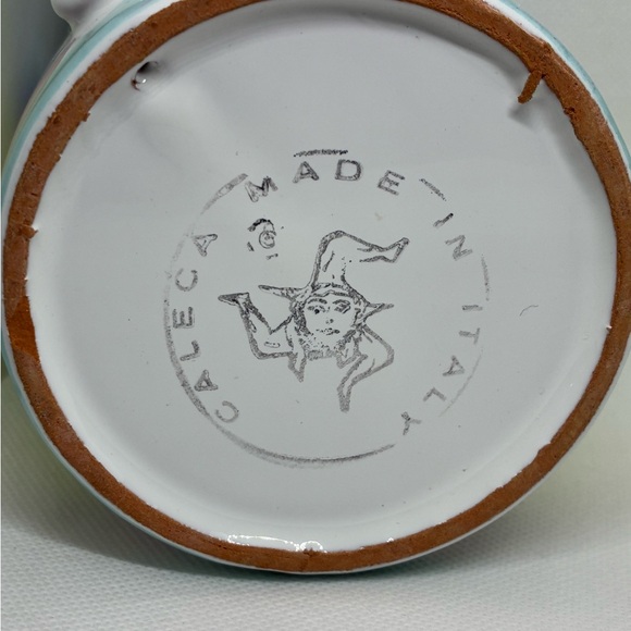 Caleca Carousel Italian hand-painted stoneware mug - Picture 2 of 5